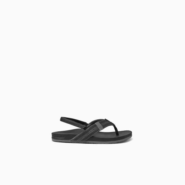 imageREEF ToddlerLittle Kid Cushion Phantom Flip Flop Ultra Soft Cushion Footbed BackstrapBlack