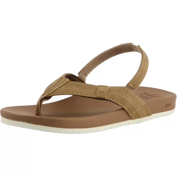 imageREEF ToddlerLittle Kid Cushion Phantom Flip Flop Ultra Soft Cushion Footbed BackstrapTan