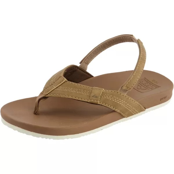 imageREEF ToddlerLittle Kid Cushion Phantom Flip Flop Ultra Soft Cushion Footbed BackstrapTan