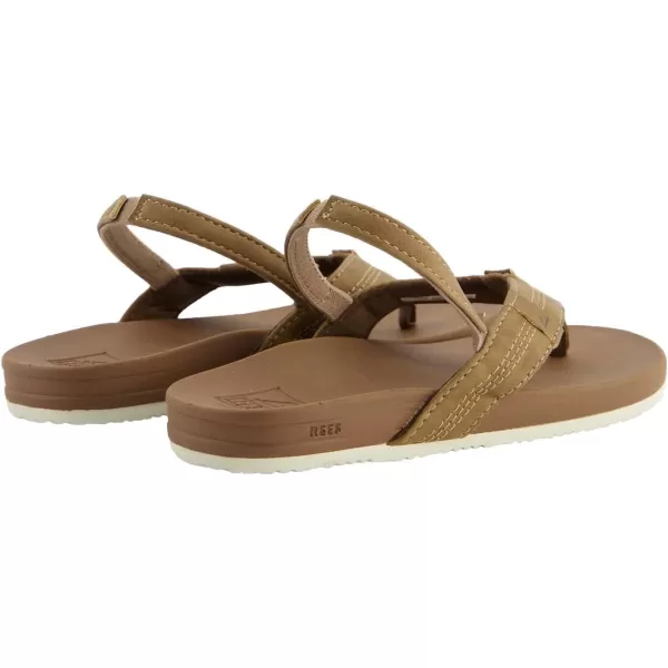 imageREEF ToddlerLittle Kid Cushion Phantom Flip Flop Ultra Soft Cushion Footbed BackstrapTan