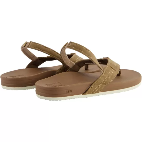 imageREEF ToddlerLittle Kid Cushion Phantom Flip Flop Ultra Soft Cushion Footbed BackstrapTan