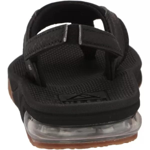 imageREEF ToddlerLittle Kid Fanning Flip Flop Arch Support Durable Outsole Water Friendly BackstrapBlackSilver