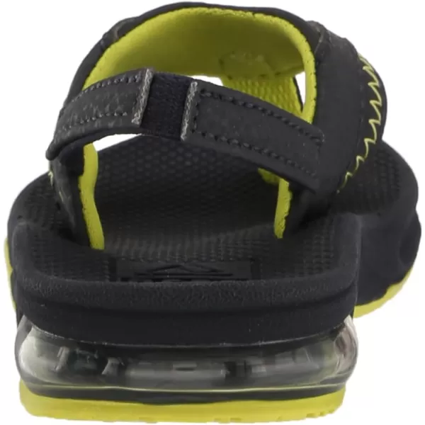 imageREEF ToddlerLittle Kid Fanning Flip Flop Arch Support Durable Outsole Water Friendly BackstrapLimeNavy