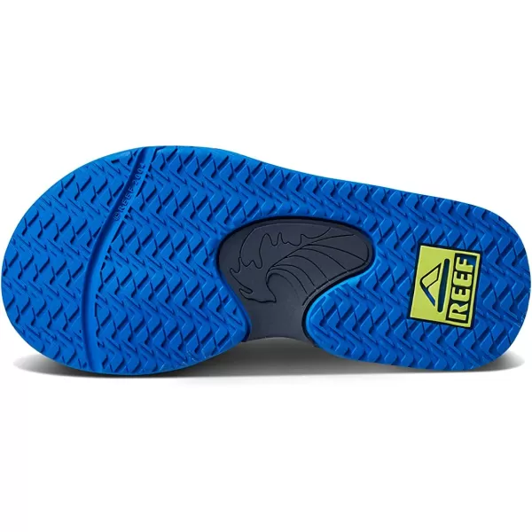 imageREEF ToddlerLittle Kid Fanning Flip Flop Arch Support Durable Outsole Water Friendly BackstrapNavyLime