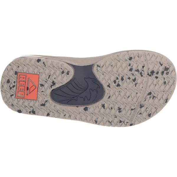 imageREEF ToddlerLittle Kid Fanning Flip Flop Arch Support Durable Outsole Water Friendly BackstrapTaupeNavy