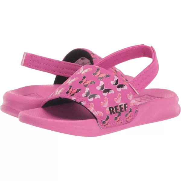 imageREEF ToddlerLittle Kid One Slide Sandal Lightweight ampamp Water Friendly BackstrapOrchid Butterfly