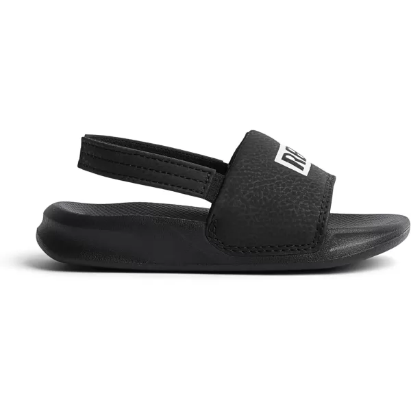 imageREEF ToddlerLittle Kid One Slide Sandal Lightweight ampamp Water Friendly BackstrapReef BlackWhite