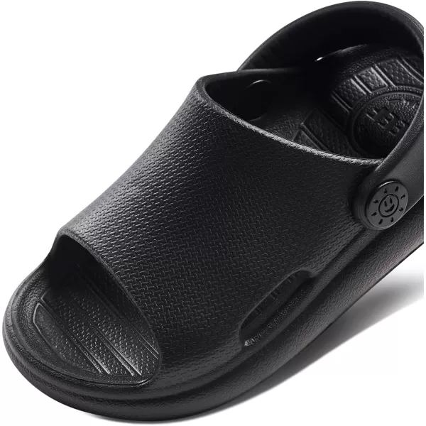 imageREEF ToddlerLittle Kid Rio Slide Sandal Super Soft Molded EVA Footbed Lightweight Water Friendly BackstrapBlack