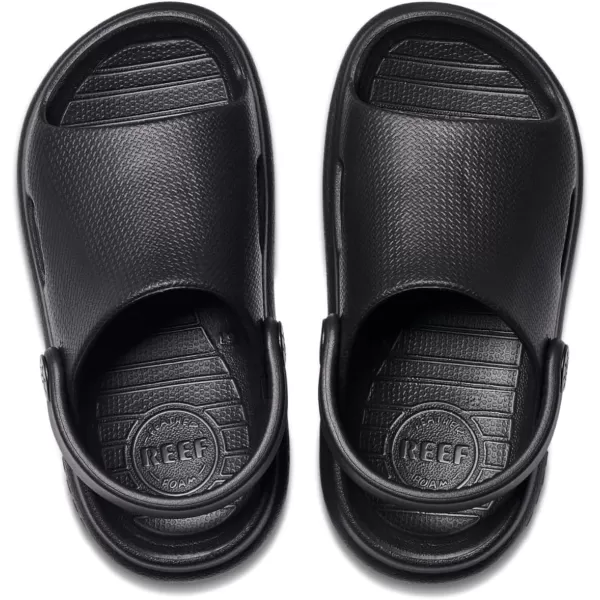 imageREEF ToddlerLittle Kid Rio Slide Sandal Super Soft Molded EVA Footbed Lightweight Water Friendly BackstrapBlack