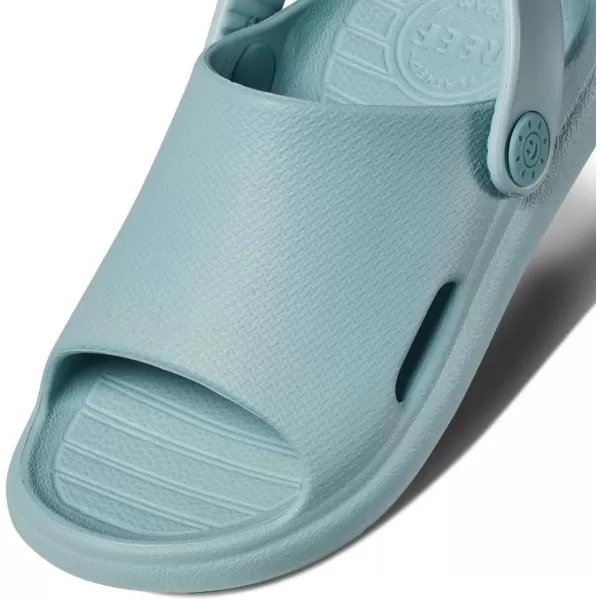 imageREEF ToddlerLittle Kid Rio Slide Sandal Super Soft Molded EVA Footbed Lightweight Water Friendly BackstrapEther Blue