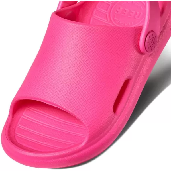 imageREEF ToddlerLittle Kid Rio Slide Sandal Super Soft Molded EVA Footbed Lightweight Water Friendly BackstrapHot Pink