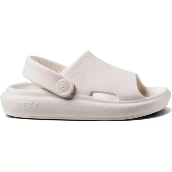 imageREEF ToddlerLittle Kid Rio Slide Sandal Super Soft Molded EVA Footbed Lightweight Water Friendly BackstrapWhisper White