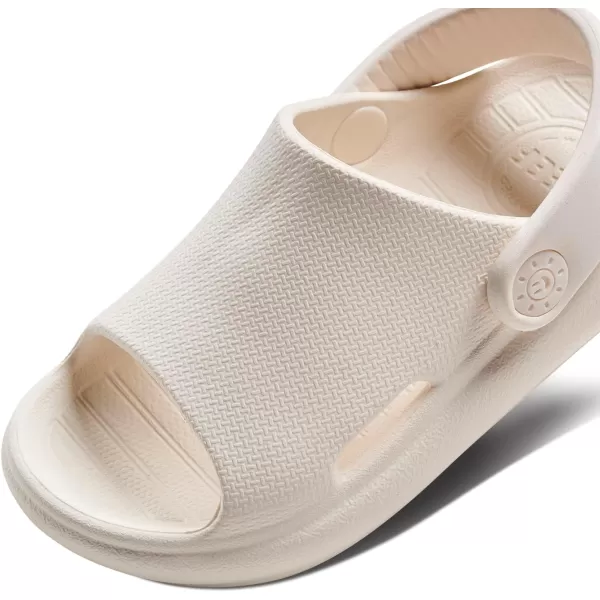 imageREEF ToddlerLittle Kid Rio Slide Sandal Super Soft Molded EVA Footbed Lightweight Water Friendly BackstrapWhisper White
