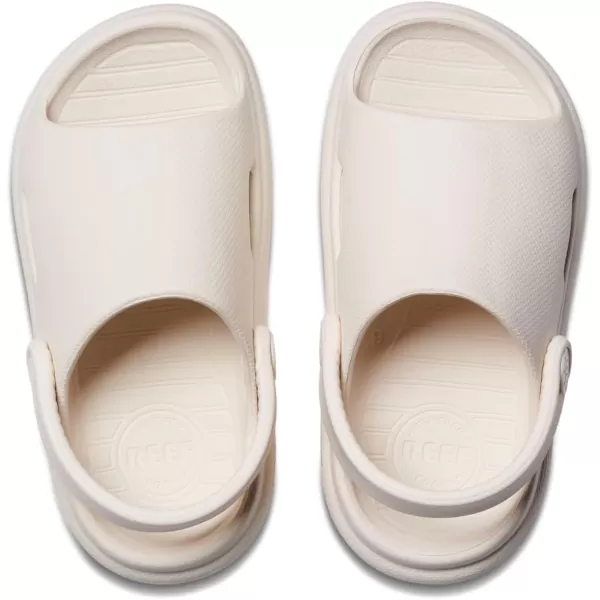 imageREEF ToddlerLittle Kid Rio Slide Sandal Super Soft Molded EVA Footbed Lightweight Water Friendly BackstrapWhisper White