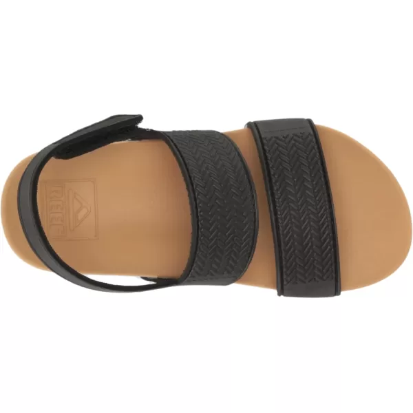 imageREEF ToddlerLittle Kid Water Vista Platform Sandal Water Friendly Adjustable Velcro StrapBlackTan
