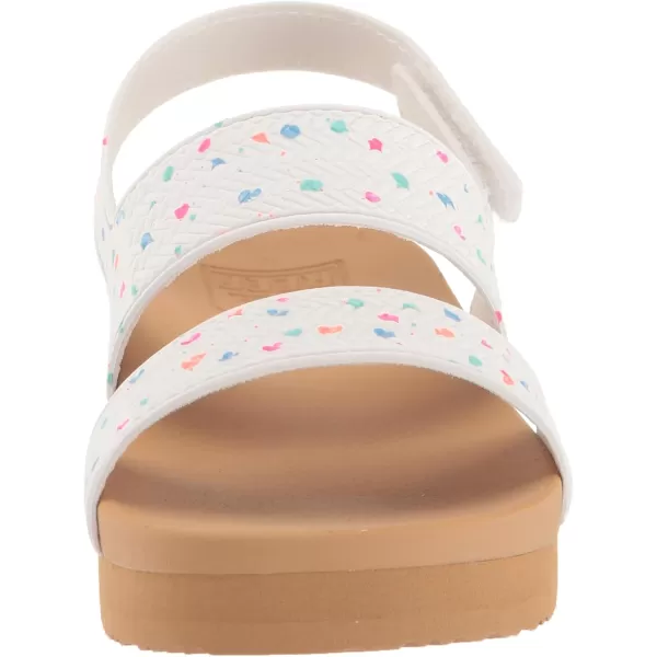 imageREEF ToddlerLittle Kid Water Vista Platform Sandal Water Friendly Adjustable Velcro StrapConfetti