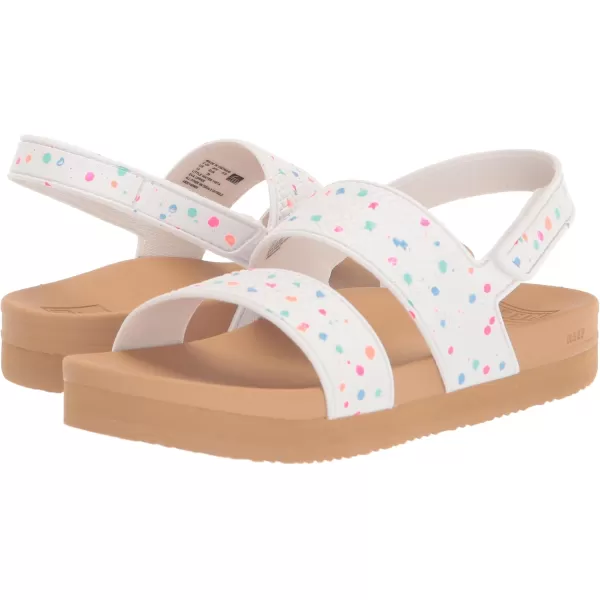 imageREEF ToddlerLittle Kid Water Vista Platform Sandal Water Friendly Adjustable Velcro StrapConfetti