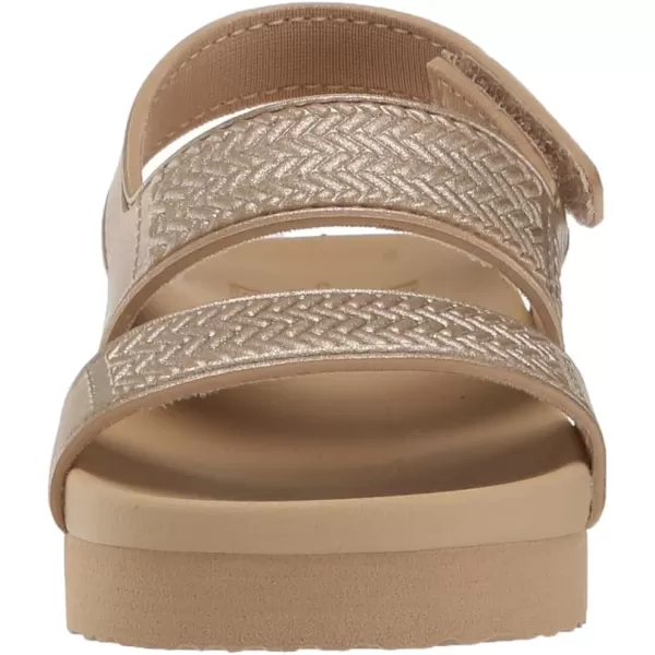 imageREEF ToddlerLittle Kid Water Vista Platform Sandal Water Friendly Adjustable Velcro StrapGolden Hour