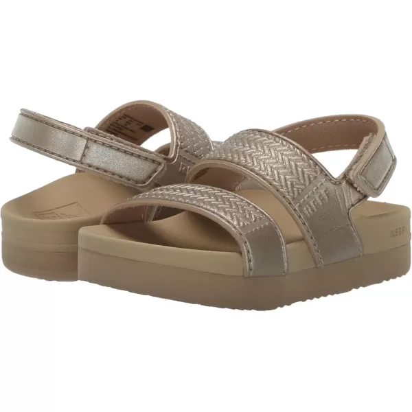 imageREEF ToddlerLittle Kid Water Vista Platform Sandal Water Friendly Adjustable Velcro StrapGolden Hour