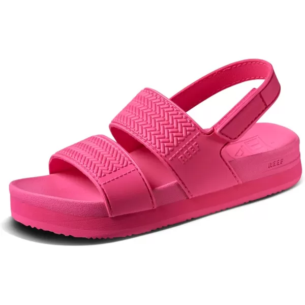 imageREEF ToddlerLittle Kid Water Vista Platform Sandal Water Friendly Adjustable Velcro StrapHot Pink