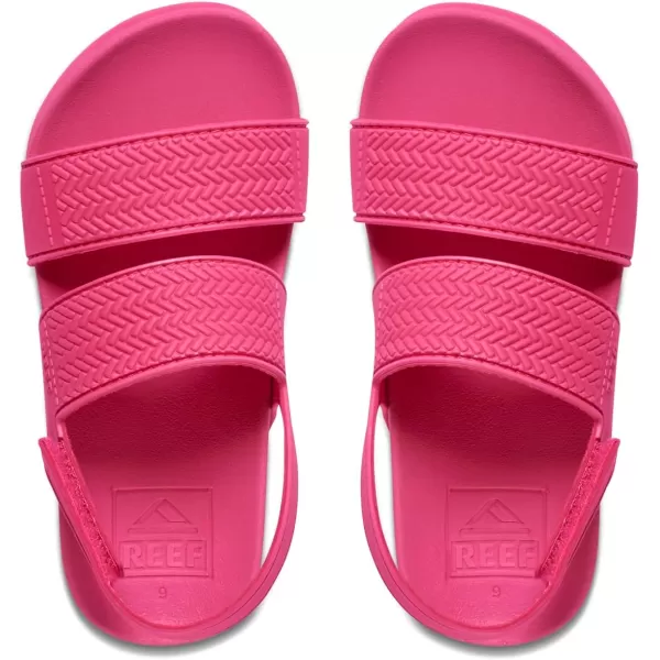 imageREEF ToddlerLittle Kid Water Vista Platform Sandal Water Friendly Adjustable Velcro StrapHot Pink