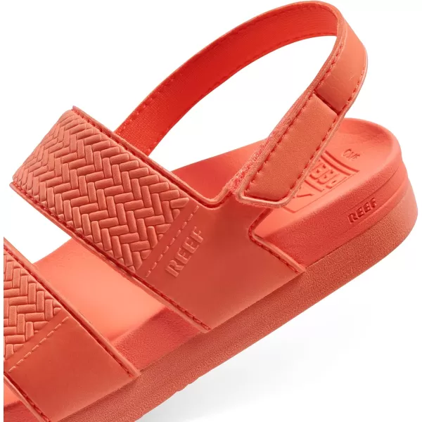 imageREEF ToddlerLittle Kid Water Vista Platform Sandal Water Friendly Adjustable Velcro StrapNeon Poppy