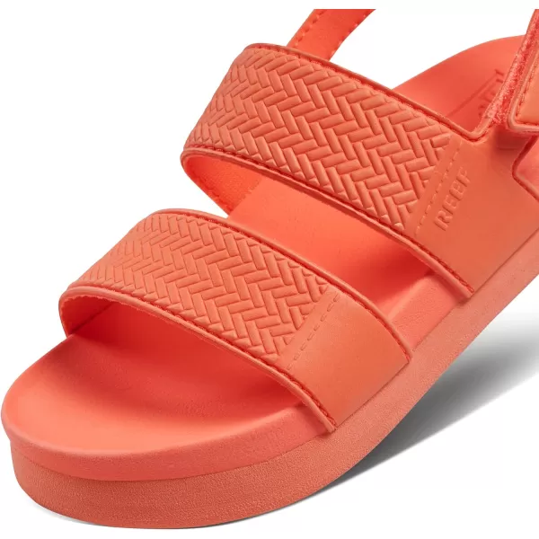 imageREEF ToddlerLittle Kid Water Vista Platform Sandal Water Friendly Adjustable Velcro StrapNeon Poppy
