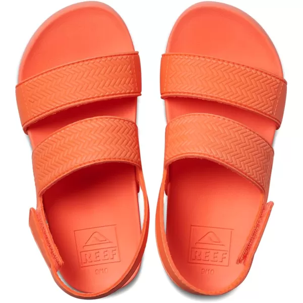 imageREEF ToddlerLittle Kid Water Vista Platform Sandal Water Friendly Adjustable Velcro StrapNeon Poppy