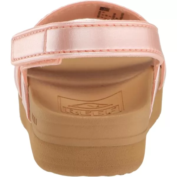 imageREEF ToddlerLittle Kid Water Vista Platform Sandal Water Friendly Adjustable Velcro StrapPeach Parfait