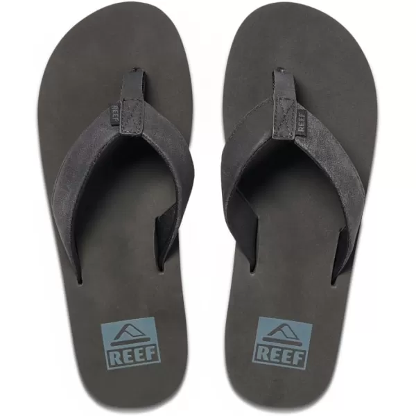 imageREEF Twinpin Mens Beach Flip Flop Soft Cushion Footbed Water FriendlyBlackBlack