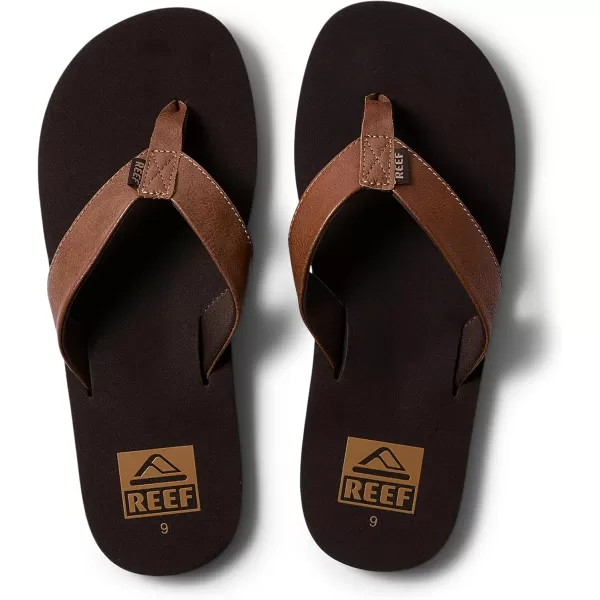imageREEF Twinpin Mens Beach Flip Flop Soft Cushion Footbed Water FriendlyBrown