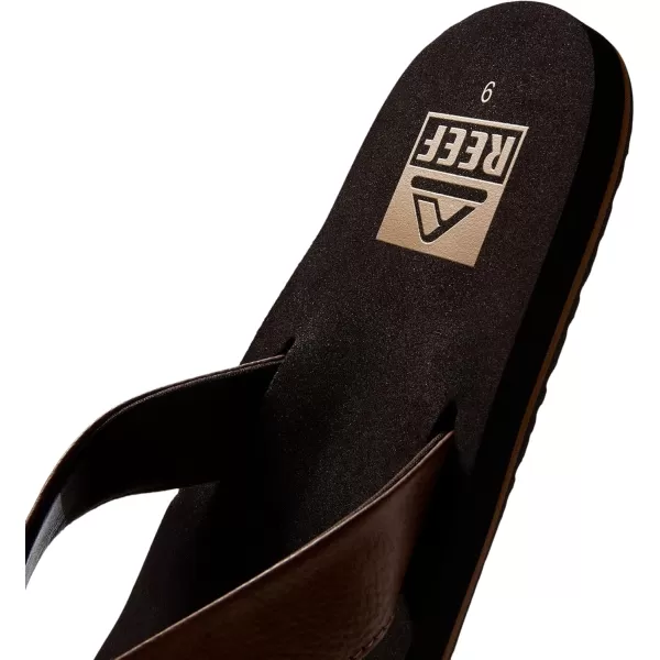 imageREEF Twinpin Mens Beach Flip Flop Soft Cushion Footbed Water FriendlyBrown