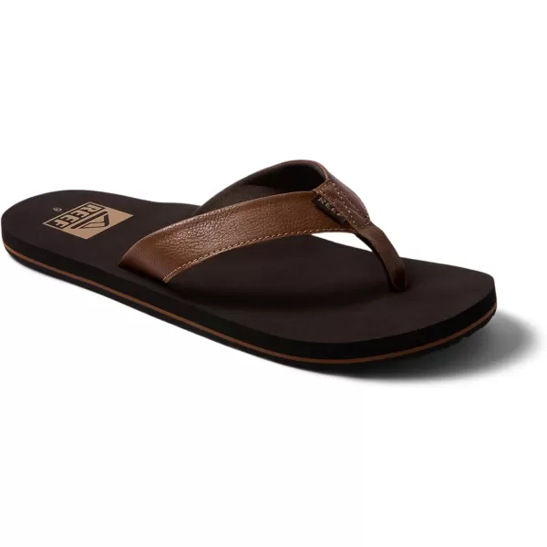 imageREEF Twinpin Mens Beach Flip Flop Soft Cushion Footbed Water FriendlyBrown