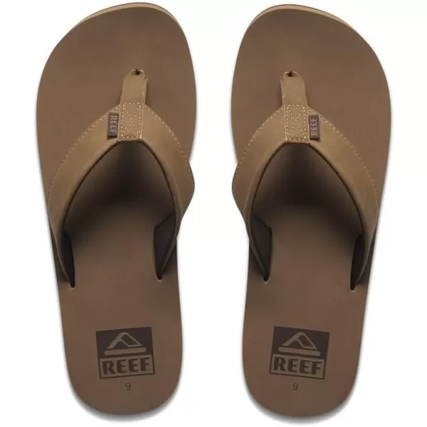 imageREEF Twinpin Mens Beach Flip Flop Soft Cushion Footbed Water FriendlySandstone
