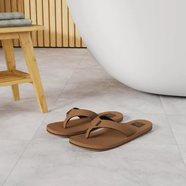 imageREEF Twinpin Mens Beach Flip Flop Soft Cushion Footbed Water FriendlySandstone