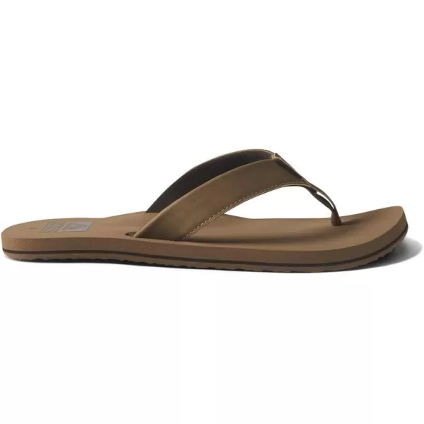 imageREEF Twinpin Mens Beach Flip Flop Soft Cushion Footbed Water FriendlySandstone