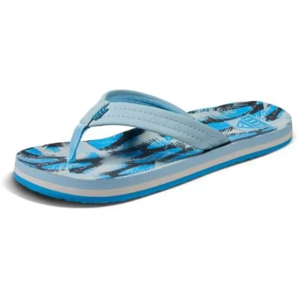 imageREEF UnisexChild Kids Ahi FlipFlopSurf Palms