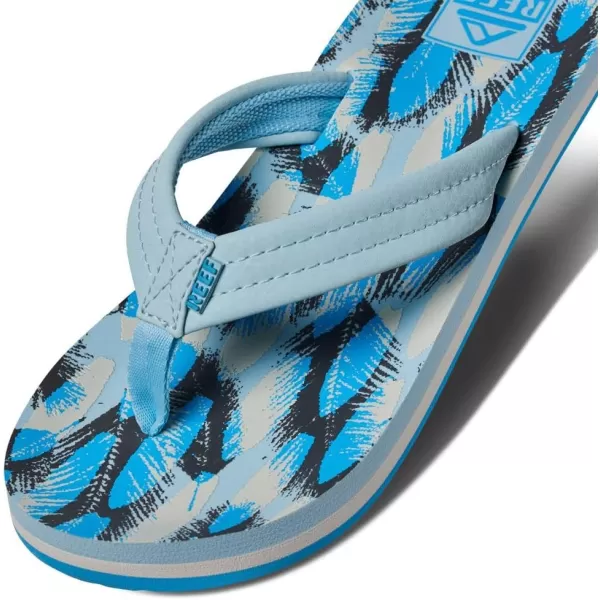 imageREEF UnisexChild Kids Ahi FlipFlopSurf Palms