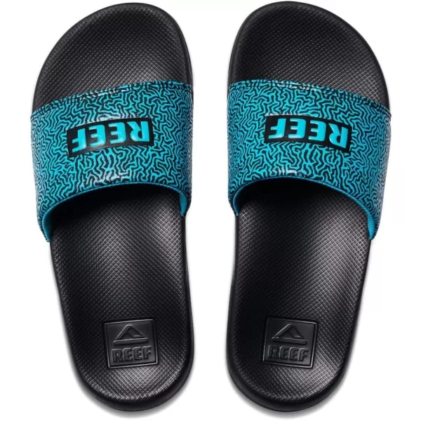 imageREEF UnisexChild Kids One Slide SandalBlue Coral