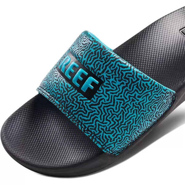 imageREEF UnisexChild Kids One Slide SandalBlue Coral