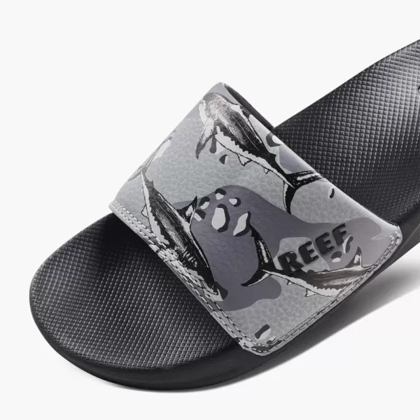 imageREEF UnisexChild Kids One Slide SandalGrey Camo Shark
