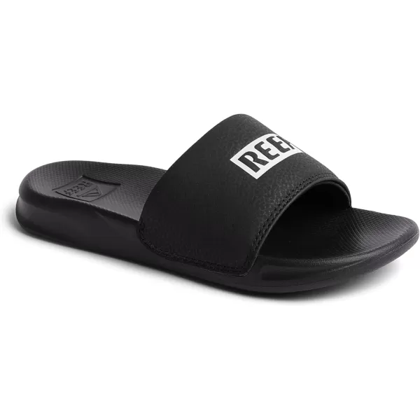 imageREEF UnisexChild Kids One Slide SandalReef BlackWhite