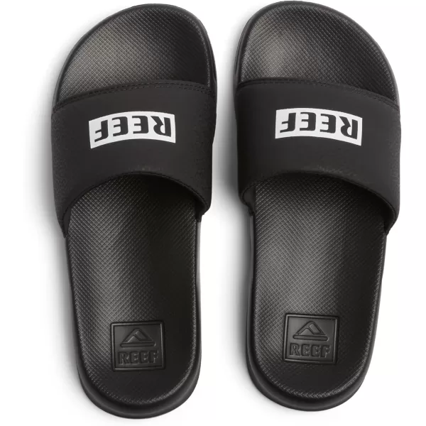 imageREEF UnisexChild Kids One Slide SandalReef BlackWhite