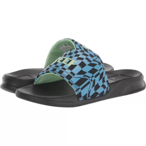 imageREEF UnisexChild Kids One Slide SandalSwell Checkers