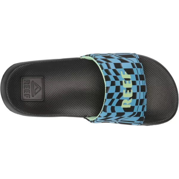 imageREEF UnisexChild Kids One Slide SandalSwell Checkers