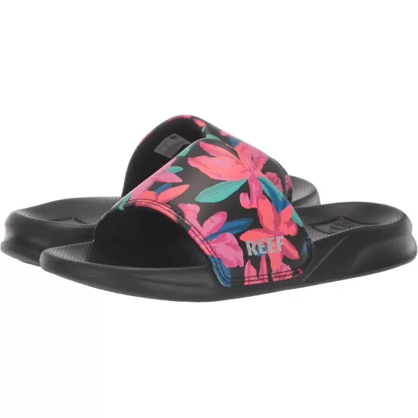 imageREEF UnisexChild Kids One Slide SandalTropicana