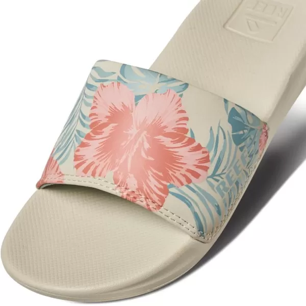imageREEF UnisexChild Kids One Slide SandalVintage Hawaiian