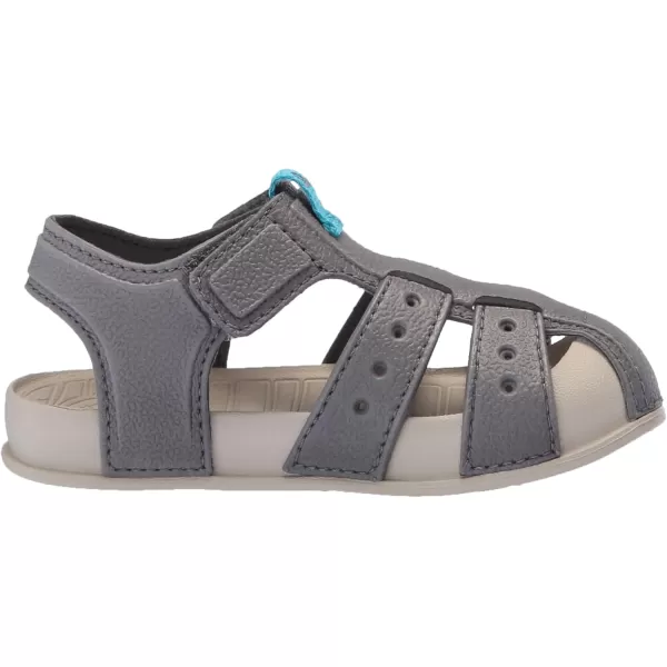 imageREEF UnisexChild Little Water Beachy Fisherman SandalOakGreyAqua