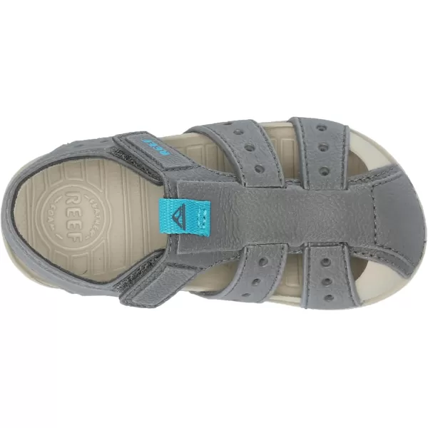 imageREEF UnisexChild Little Water Beachy Fisherman SandalOakGreyAqua