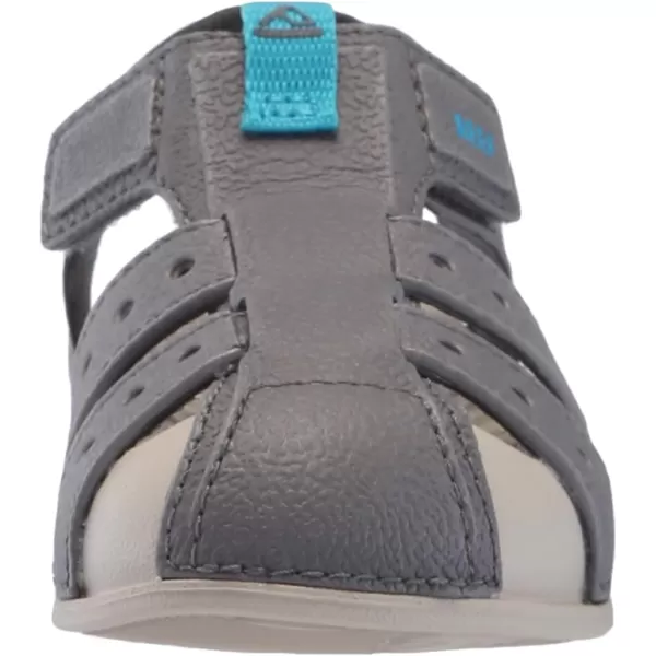 imageREEF UnisexChild Little Water Beachy Fisherman SandalOakGreyAqua